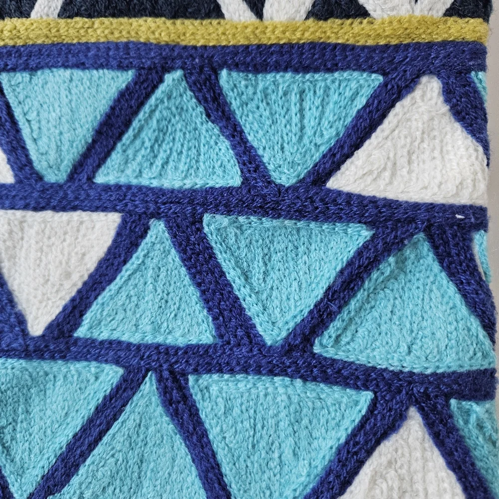 WEST ELM Embroidered Throw Pillow Cover 12